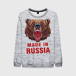 Свитшот мужской Bear: Made in Russia, цвет: 3D-меланж