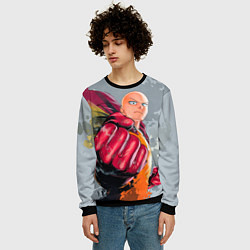 Свитшот мужской One Punch Man Fist, цвет: 3D-черный — фото 2