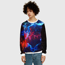 Свитшот мужской Космос, цвет: 3D-белый — фото 2