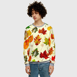 Свитшот мужской Осень, цвет: 3D-меланж — фото 2