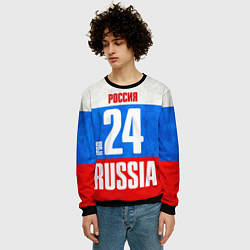 Свитшот мужской Russia: from 24, цвет: 3D-черный — фото 2