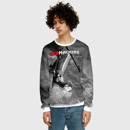 Мужской свитшот Red maсhine / 3D-Белый – фото 3