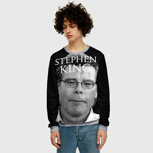 Мужской свитшот Stephen King / 3D-Меланж – фото 3