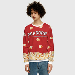 Свитшот мужской Popcorn, цвет: 3D-белый — фото 2