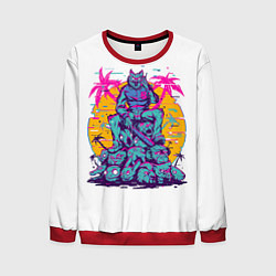 Свитшот мужской Hotline Miami: Throne, цвет: 3D-красный
