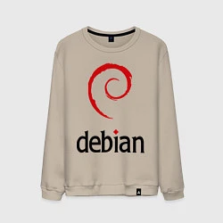 Мужской свитшот Debian