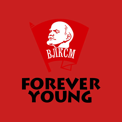 Мужской свитшот ВЛКСМ / Красный – фото 3