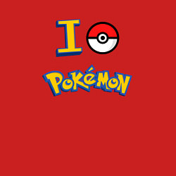 Свитшот хлопковый мужской Покемон I love pokemon, цвет: красный — фото 2