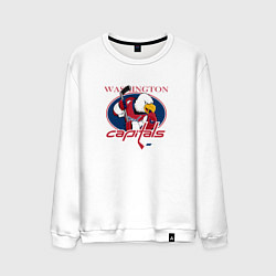 Свитшот хлопковый мужской Washington Capitals Hockey, цвет: белый