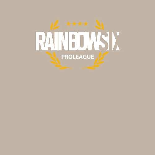 Мужской свитшот Rainbow six | Siege : Pro league (white) / Миндальный – фото 3