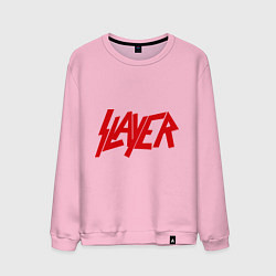 Свитшот хлопковый мужской Slayer, цвет: светло-розовый