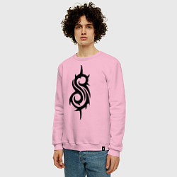 Свитшот хлопковый мужской Slipknot, цвет: светло-розовый — фото 2