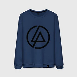 Свитшот хлопковый мужской Linkin Park: Sybmol, цвет: тёмно-синий