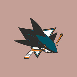 Свитшот хлопковый мужской San Jose Sharks, цвет: пыльно-розовый — фото 2