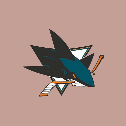 Мужской свитшот San Jose Sharks / Пыльно-розовый – фото 3