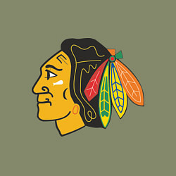Свитшот хлопковый мужской Chicago Blackhawks, цвет: авокадо — фото 2