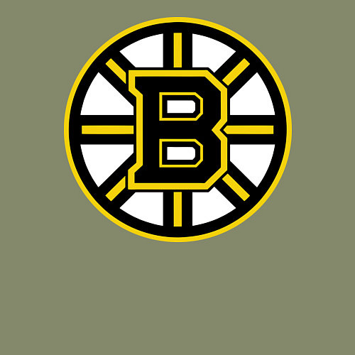 Мужской свитшот Boston Bruins / Авокадо – фото 3