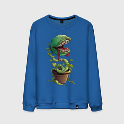Свитшот хлопковый мужской Plants vs zombies, цвет: синий