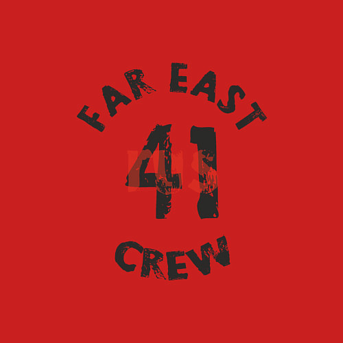 Мужской свитшот Far East 41 Crew / Красный – фото 3