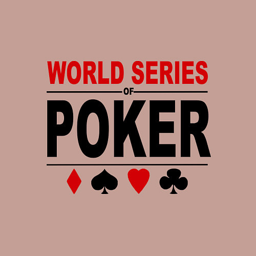 Мужской свитшот World series of poker / Пыльно-розовый – фото 3