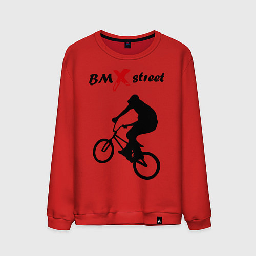 Мужской свитшот BMX street / Красный – фото 1