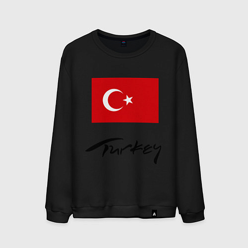 Мужской свитшот Turkey / Черный – фото 1