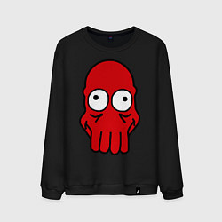 Свитшот хлопковый мужской Dr. Zoidberg Face, цвет: черный