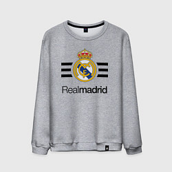 Свитшот хлопковый мужской Real Madrid Lines, цвет: меланж