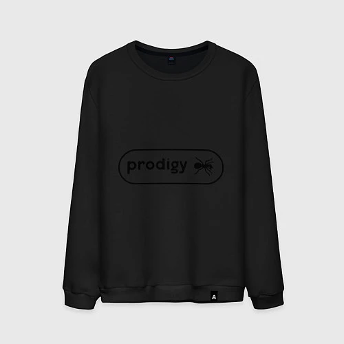 Мужской свитшот Prodigy лого с муравьем / Черный – фото 1