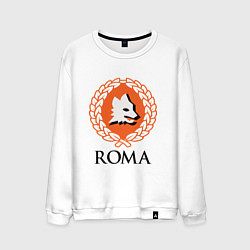 Свитшот хлопковый мужской Roma, цвет: белый