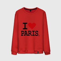 Мужской свитшот I love Paris