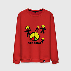 Свитшот хлопковый мужской Olodum, цвет: красный