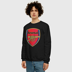 Свитшот хлопковый мужской Arsenal FC, цвет: черный — фото 2