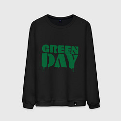 Свитшот хлопковый мужской Green Day, цвет: черный
