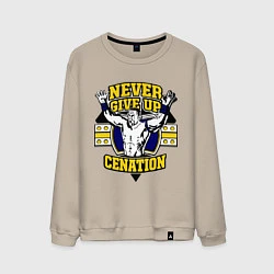 Мужской свитшот Never Give Up: Cenation