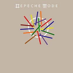 Свитшот хлопковый мужской Depeche Mode: Lines, цвет: миндальный — фото 2