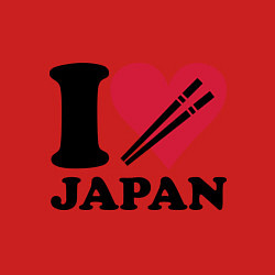 Свитшот хлопковый мужской I love Japan - Я люблю Японию, цвет: красный — фото 2