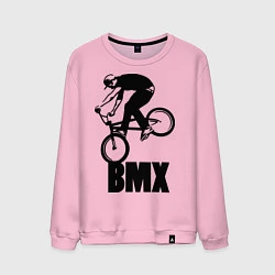 Свитшот хлопковый мужской BMX 3, цвет: светло-розовый