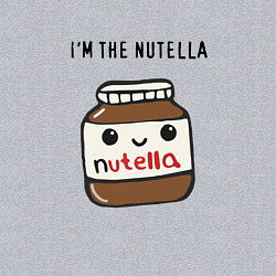 Свитшот хлопковый мужской Нутелла, цвет: меланж — фото 2