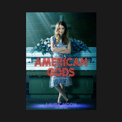 Мужской свитшот American Gods: Laura Moon / Черный – фото 3