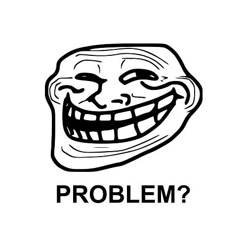 Мужской свитшот Trollface. Problem? Проблемы? / Белый – фото 3