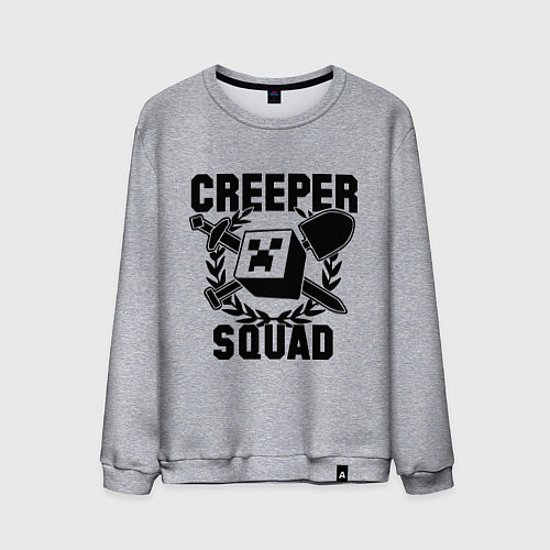 Мужской свитшот Creeper Squad / Меланж – фото 1