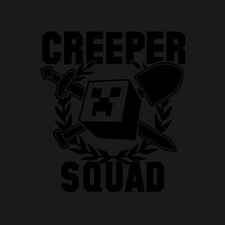 Свитшот хлопковый мужской Creeper Squad, цвет: черный — фото 2