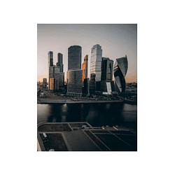 Свитшот хлопковый мужской Moscow City, цвет: белый — фото 2
