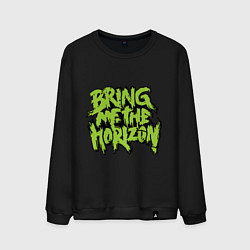 Свитшот хлопковый мужской Bring me the horizon, цвет: черный