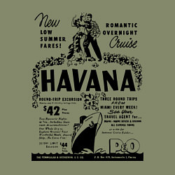 Свитшот хлопковый мужской Havana Cuba, цвет: авокадо — фото 2