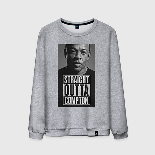 Мужской свитшот Dr. Dre: Straight Outta / Меланж – фото 1