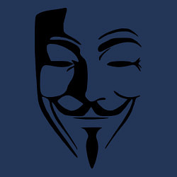 Свитшот хлопковый мужской Vendetta Mask, цвет: тёмно-синий — фото 2