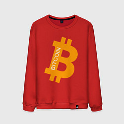 Свитшот хлопковый мужской Bitcoin Boss, цвет: красный