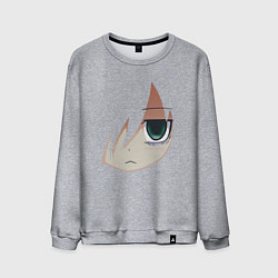 Свитшот хлопковый мужской Tomoko Kuroki Face, цвет: меланж